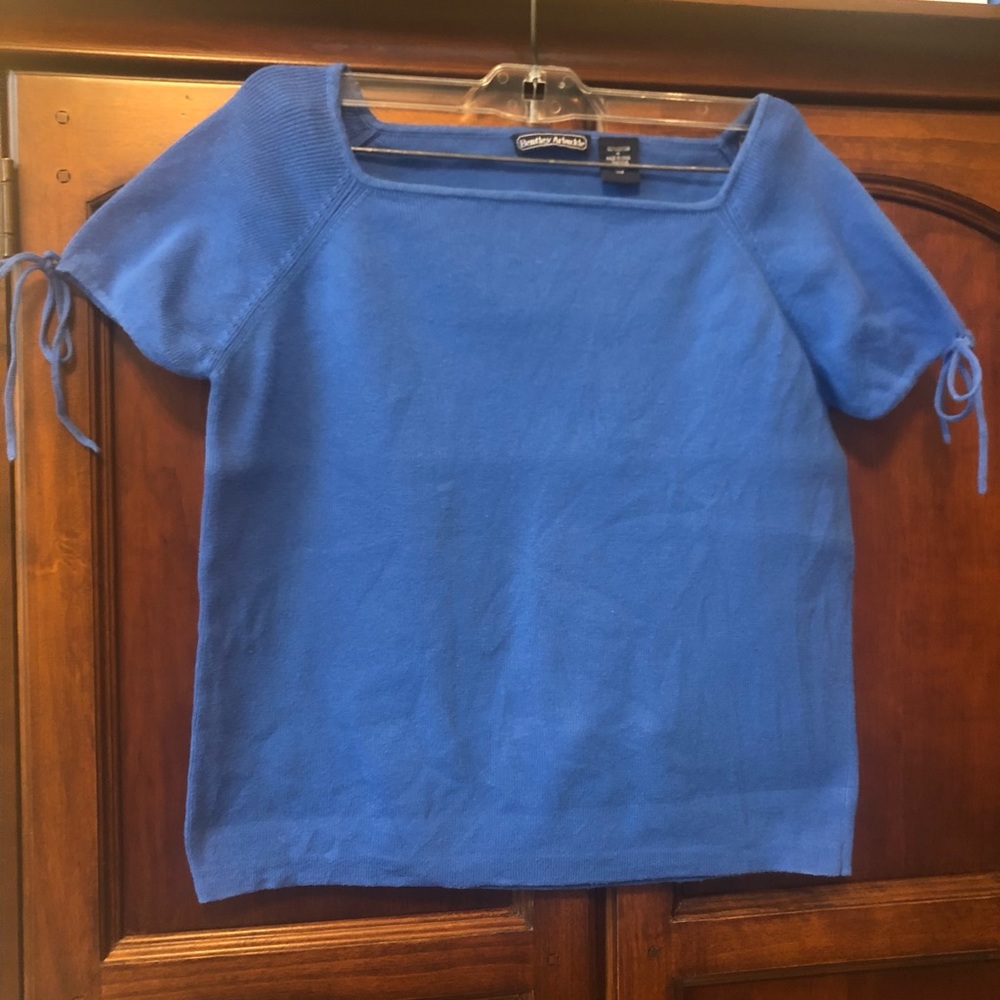 Girls Short Sleeve Cotton Sweater